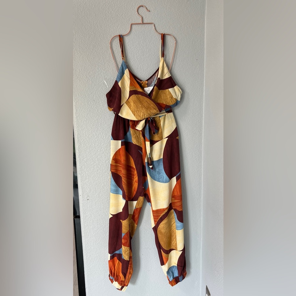 Multicolor Sleeveless Jumpsuit
